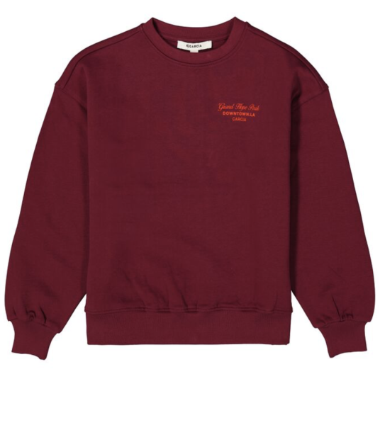 Garcia - Bordeauxrotes Sweatshirt